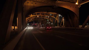 Gece zaman Sacramento kule Köprüsü
