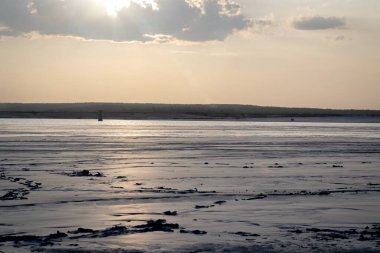 Doğal manzara, kumlarda gün batımı, arkaplan resmi..