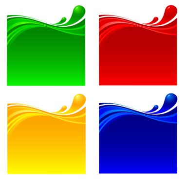 Renkli içecekler sıvı dalgalanma