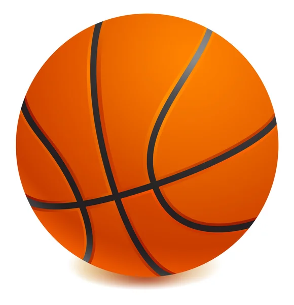 Basket topu beyaz arkaplanda izole edildi