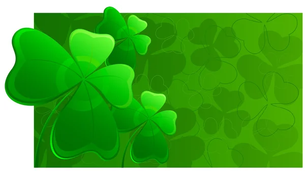 Clover St. Patrick's Day bakgrund — Stock vektor