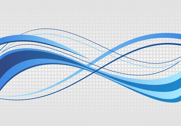 Fond Ondulé Abstrait Lignes Bleues Sur Fond Gris Marbré — Image vectorielle