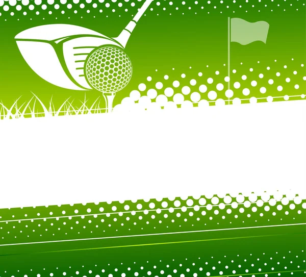 Fondo Del Juego Golf Ilustración Vectorial Tema Deportivo — Archivo Imágenes Vectoriales