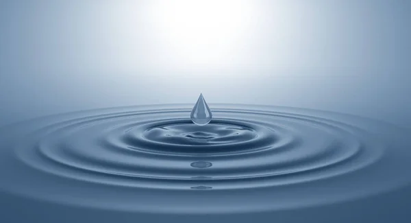 Splash Water Surface Drop Illustration — Stock Photo, Image