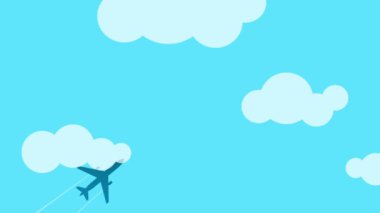 Bulutlarda uçan uçak