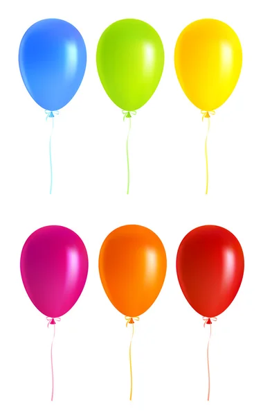 Definir balões coloridos —  Vetores de Stock
