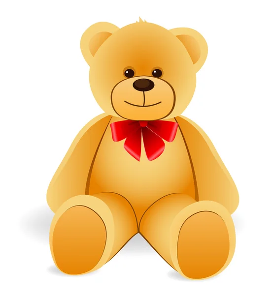 Toy Teddy Bear — Stock Vector