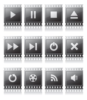 Düğme sembolleri ile kümesi