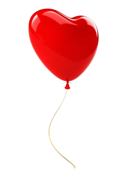 Cuore palloncino rosso — Foto Stock