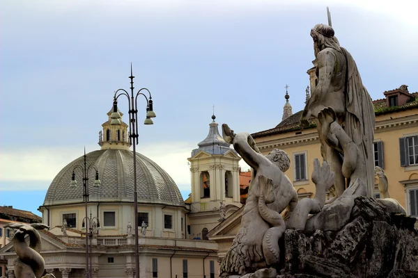 Piazza del Popolo, Roma. Itália — Fotografia de Stock