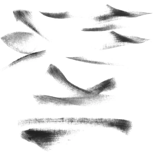 抽象的な手描き乾燥ブラシ ストロークの背景 — ストック写真