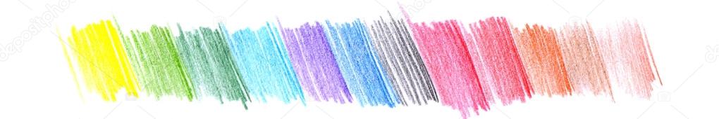 Abstract hand drawn colored pencils background — Stock Photo © stinkav