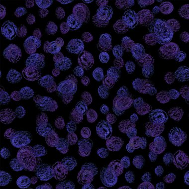 elle çizilmiş renkli kalemler kabarcıklar ile dikişsiz desen