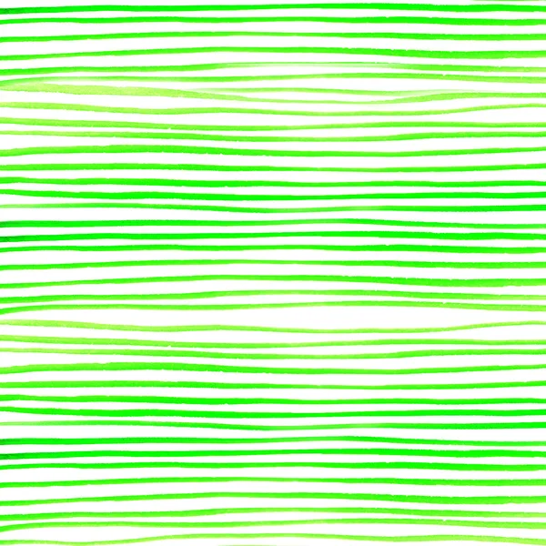 Green striped watercolor background — Stock Photo, Image