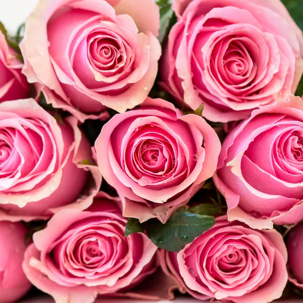 Bir buket güzel pembe gül