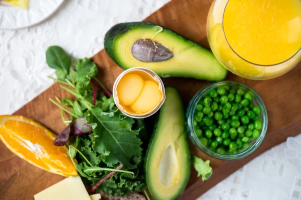 Ingredienser för hälsosam frukost — Stockfoto