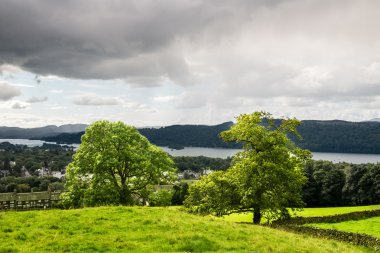 Windermere Lake in  English Lake District National Park, Cumbria