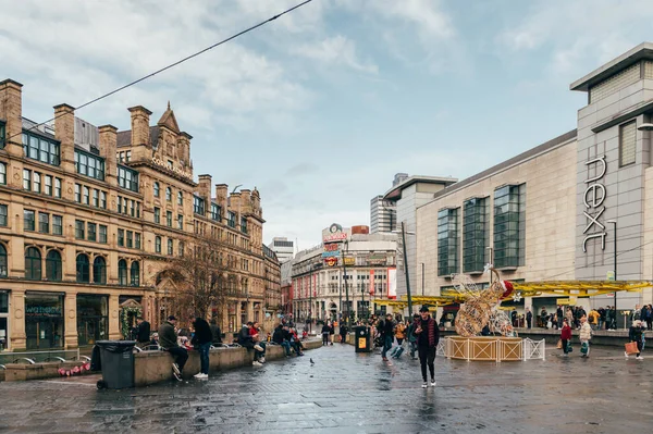 Centro de Manchester, Reino Unido — Foto de Stock