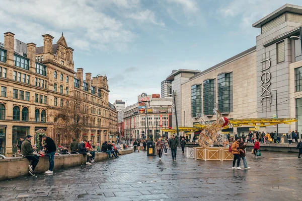 Centro de Manchester, Reino Unido — Foto de Stock