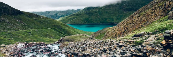 Schönes Landschaftspanorama des Snowdonia Nationalparks in Nordwales, Großbritannien — Stockfoto