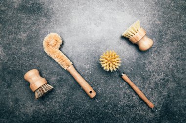 Bambu Mutfak Fırça Seti 4