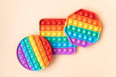 Gökkuşağı Patlat Köpük Duyusal Fidget Oyuncağı