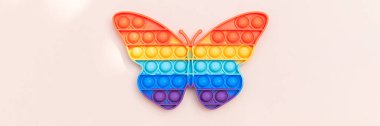 Rainbow Pop It Bubble Sensory Fidget Toy clipart