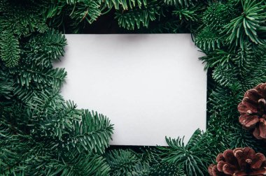 Xmas ağaç dallarından maket