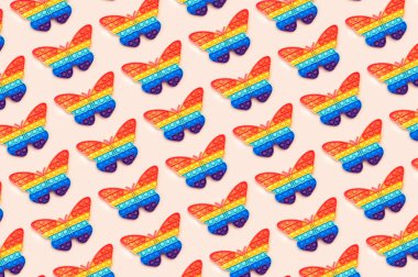 Patern Gökkuşağı Patlatın Duyusal Fidget Oyuncakları