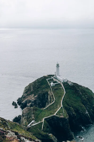 Phare South Stack Pays Galles Anglesey Royaume Uni Est Construit — Photo
