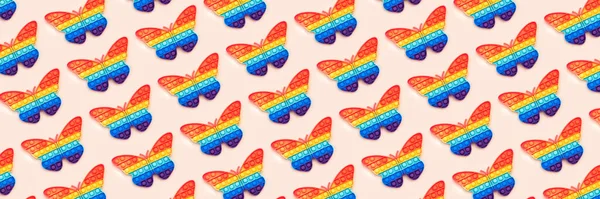 Patern Gökkuşağı Patlatın Duyusal Fidget Oyuncakları