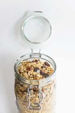 açık cam ev yapımı granola