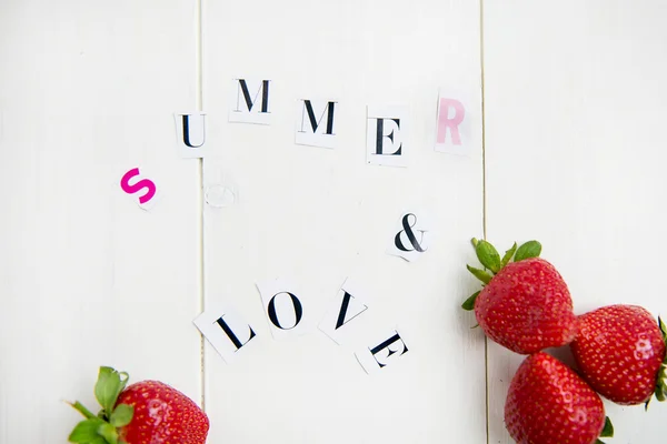 Summer and Love Letters cut out from the Magazine — Stock Photo, Image
