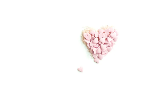 Confetti Sprinkles in the Form of the Heart — Stock Photo, Image