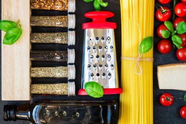 İtalyan yemek makarna ürünleri