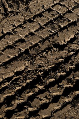 Lastik izleri çamur arka plan