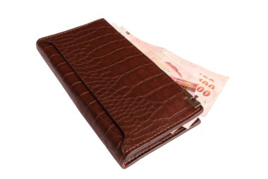 izole para ile cüzdan