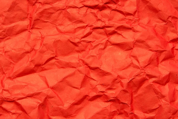 Red crumpled paper, for backgrounds — Stock Photo, Image