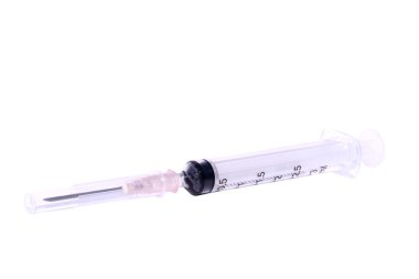 syring izole arka plan üzerinde