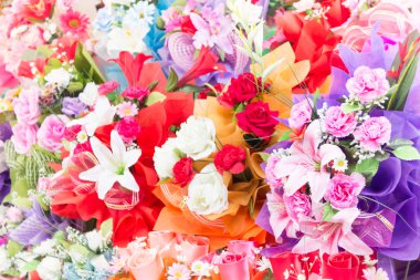 Yapay çiçek seçin odak