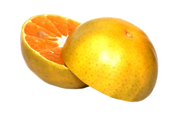 Orange auf isoliertem weißem Hintergrund — Stockfoto