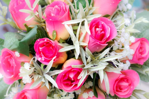 Rosas artificiais selecionar foco — Fotografia de Stock