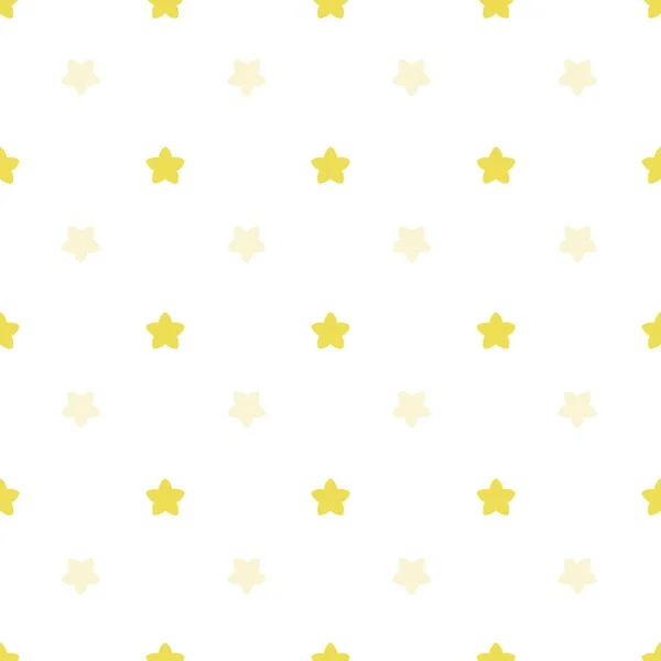 Vector golden stars geometric seamless pattern background Stock Vector