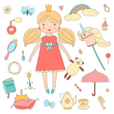 Benim küçük prensesim Vintage ayarla.