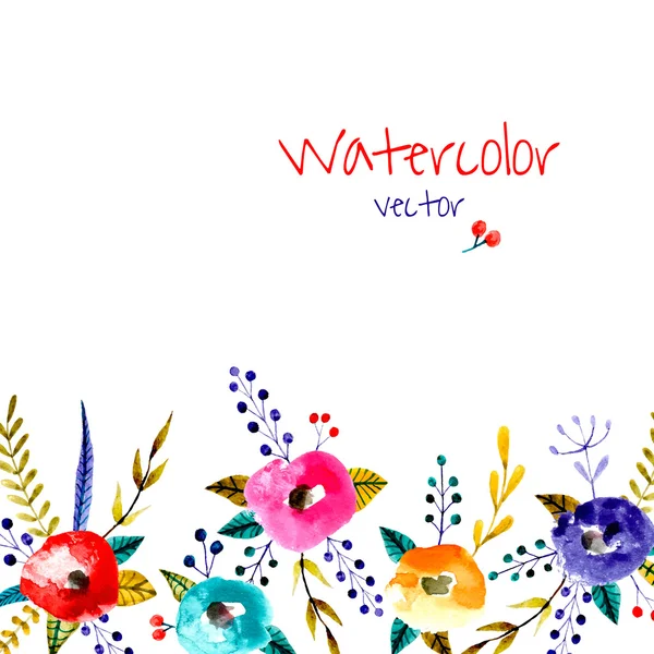 Fundo da flor aquarela —  Vetores de Stock