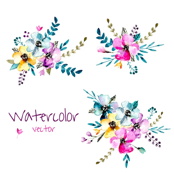 Watercolor flower`s background — Stock Vector