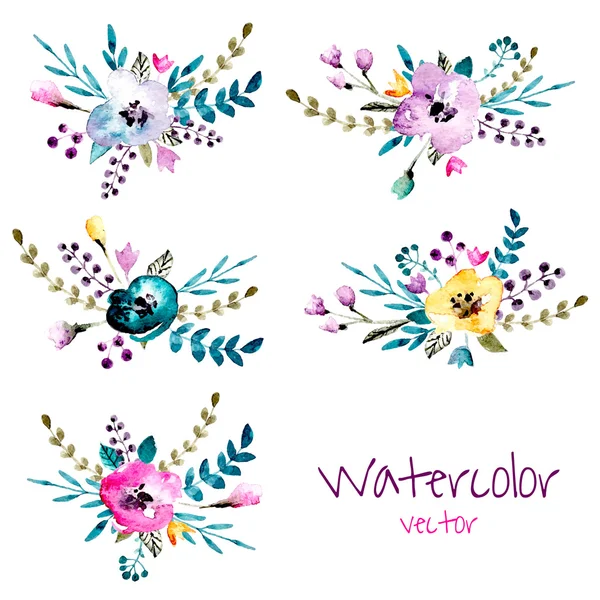 Fundo da flor aquarela —  Vetores de Stock