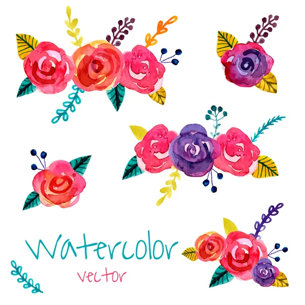 Fundo da flor aquarela —  Vetores de Stock