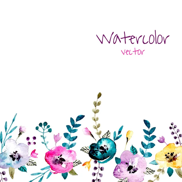 Fundo da flor aquarela —  Vetores de Stock