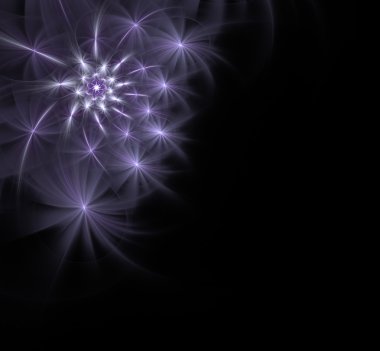 Abstract fractal design. clipart